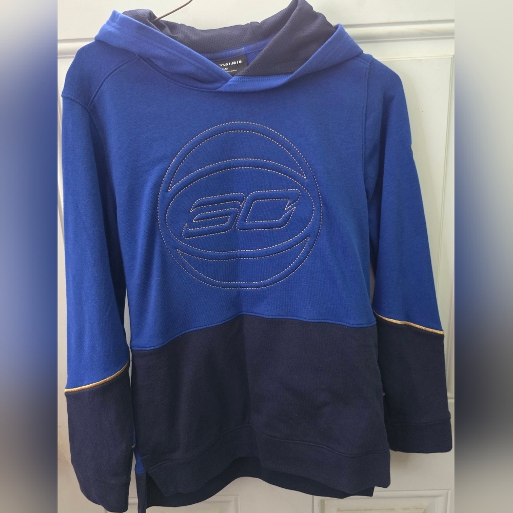 Under Armour Blue and Navy Hoodie YLG